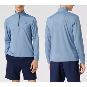 Polo Ralph Lauren Golf Half Zip Sweater Pullover in Poweder Blue size Medium
